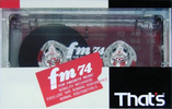 Compact Cassette Thats FM 74 Type I Normal 1989 Japan