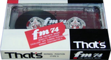 Compact Cassette Thats FM 74 Type I Normal 1989 Japan