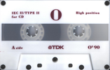 Compact Cassette TDK Optima 90 "O2" Type II Chrome 1997 Europe