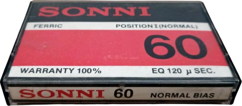 Compact Cassette Sonni 60 Type I Normal Unknown Country