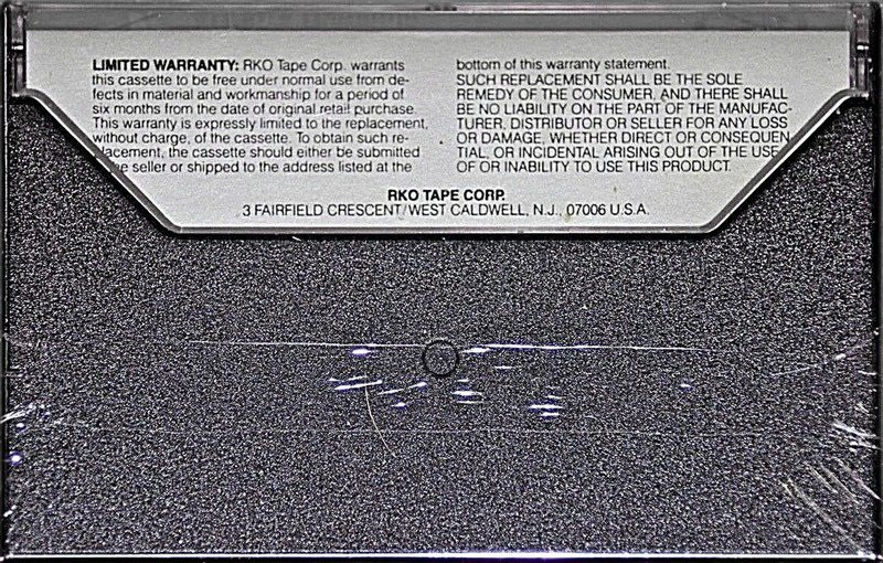 Compact Cassette RKO XD 90 Type I Normal 1980 USA