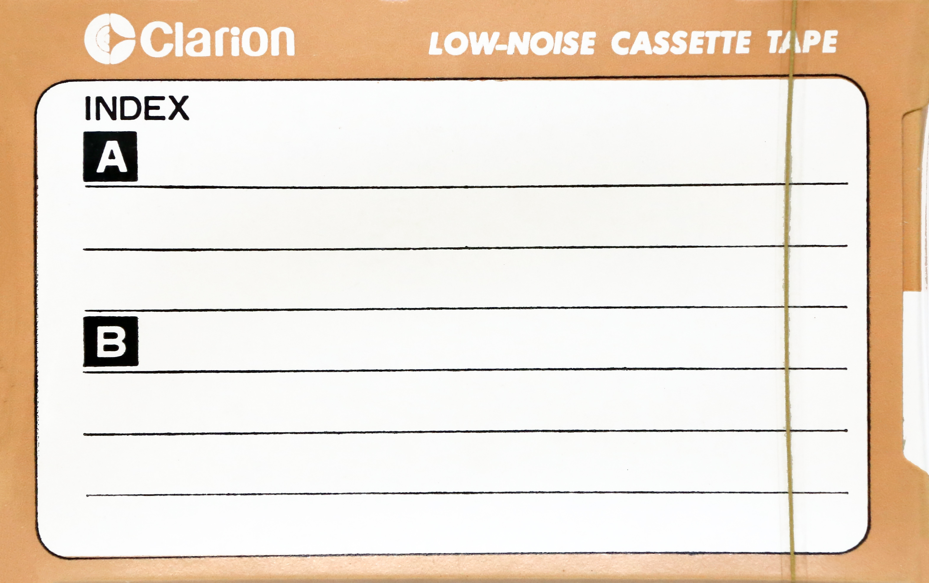 Compact Cassette Clarion 6 Type I Normal 1978 Japan