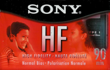 Compact Cassette Sony HF 90 "C-90HFL" Type I Normal 2001 North America