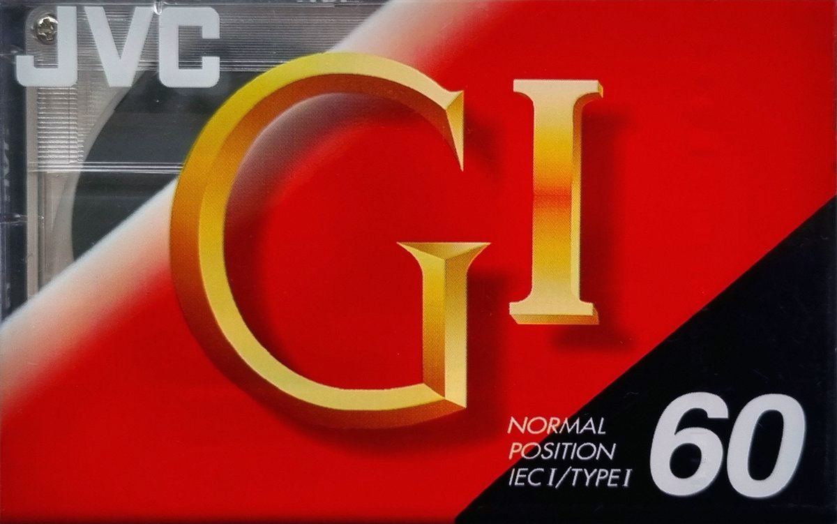 Compact Cassette JVC GI 60 "G1-60BX" Type I Normal 1994 North America