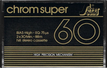 Compact Cassette Silver Sound Chrom Super 60 Type II Chrome 1987 Germany