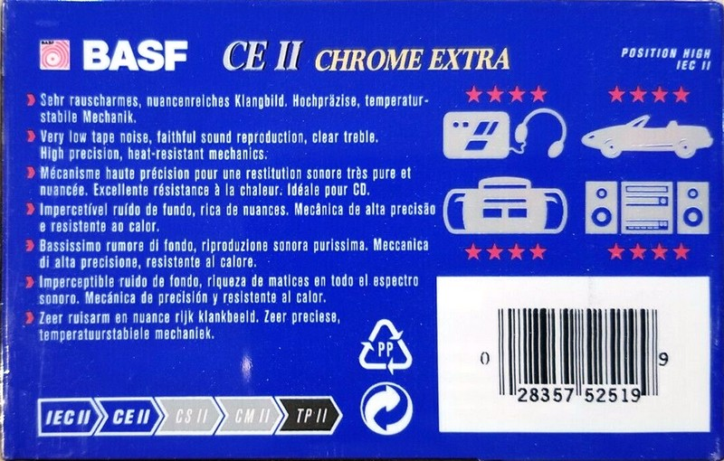 Compact Cassette: BASF  - CE II 90