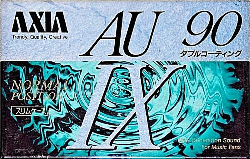 Compact Cassette AXIA AU-Ix 90 "AU1X A 90" Type I Normal 1992 Japan