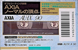 Compact Cassette AXIA AU-Ix 90 "AU1X A 90" Type I Normal 1992 Japan