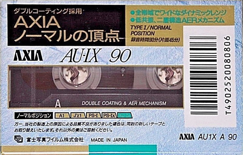 Compact Cassette: FUJI AXIA - AU-Ix 90