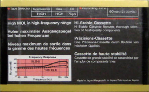 Compact Cassette Maxell XLII-S 60 Type II Chrome 1980 Europe