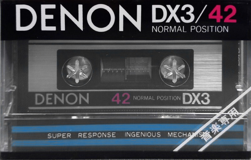 Compact Cassette Denon DX3 42 Type I Normal 1981 Japan