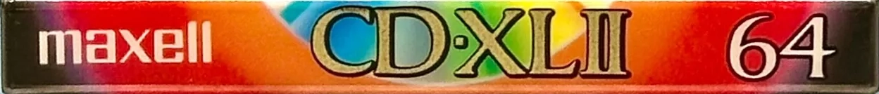 Compact Cassette Maxell CD-XL 64 "CDXL2-64" Type II Chrome 1992 Japan