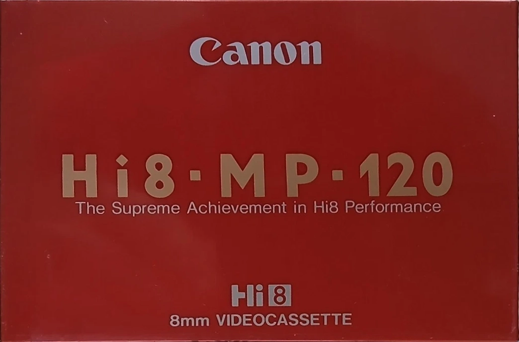 Video8, Hi8, Digital8 Canon Metal MP 120 "Hi8-MP-120" Type IV Metal 1989 North America