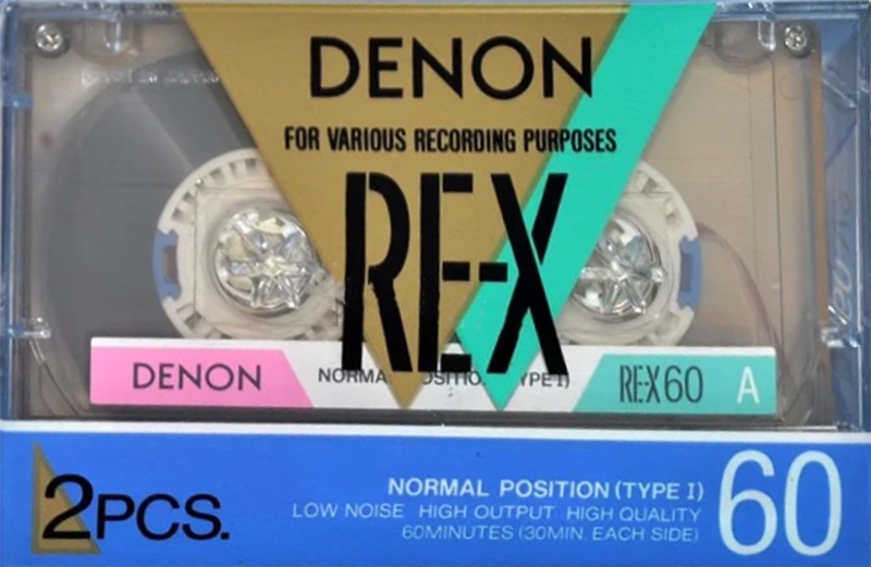 2 pack Denon RE-X 60 Type I Normal 1987 Japan