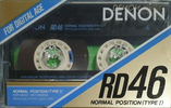 Compact Cassette Denon RD 46 "RD46M" Type I Normal 1987 Japan