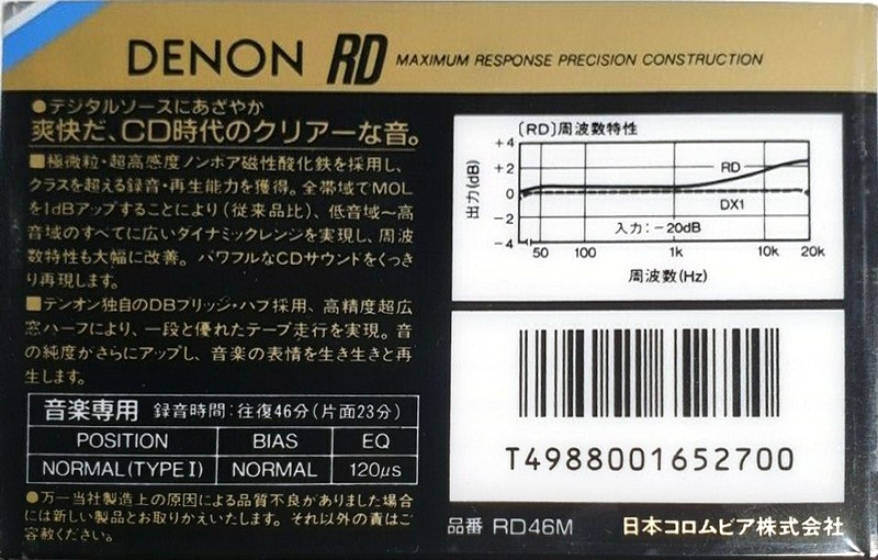 Compact Cassette: Nippon Columbia / Denon Denon - RD 46