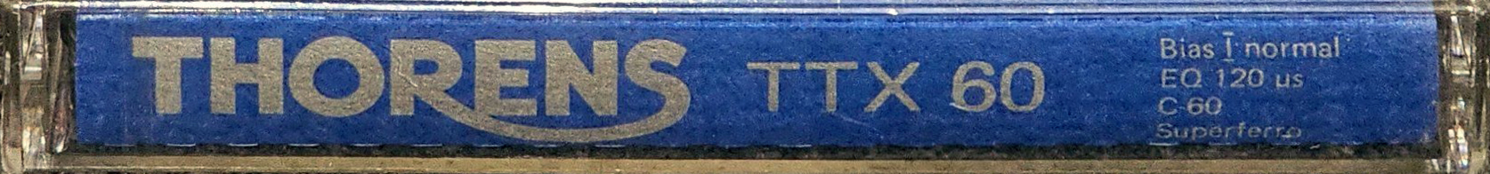 Compact Cassette Thorens TTX 60 Type I Normal 1989 Europe