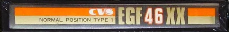 Compact Cassette CVS EGF XX 46 Type I Normal 1983 Japan