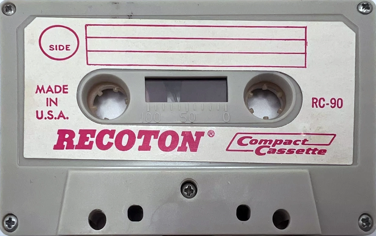 Compact Cassette Recoton RC 90 Type I Normal 1968 USA