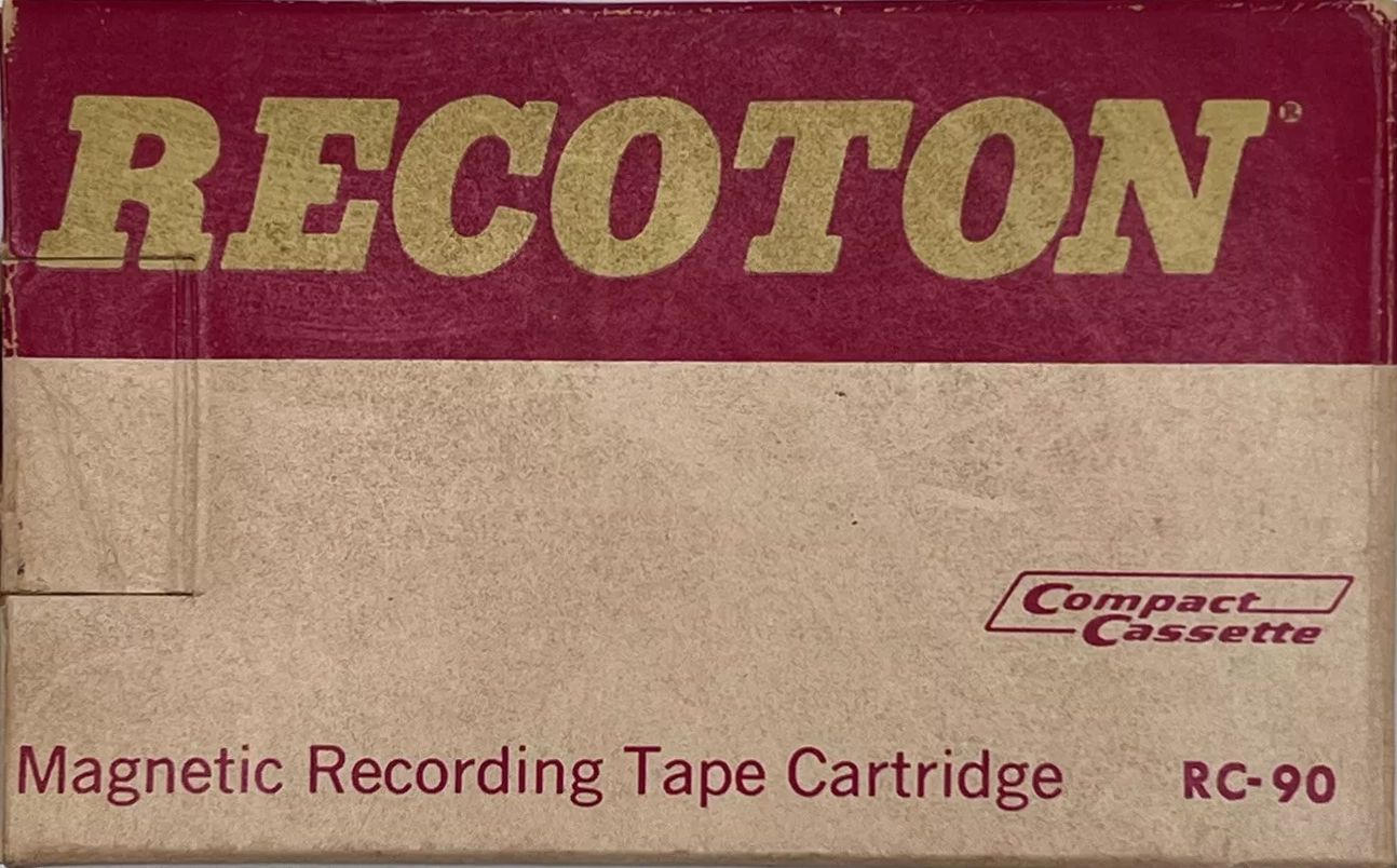 Compact Cassette Recoton RC 90 Type I Normal 1968 USA