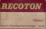 Compact Cassette Recoton RC 90 Type I Normal 1968 USA
