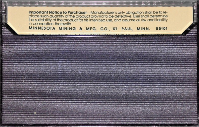 Compact Cassette Scotch AVM Studio Master 60 Type I Normal USA