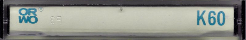Compact Cassette ORWO 60 Type I Normal 1976 East Germany