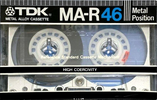 Compact Cassette TDK MA-R 46 Type IV Metal 1982 Japan