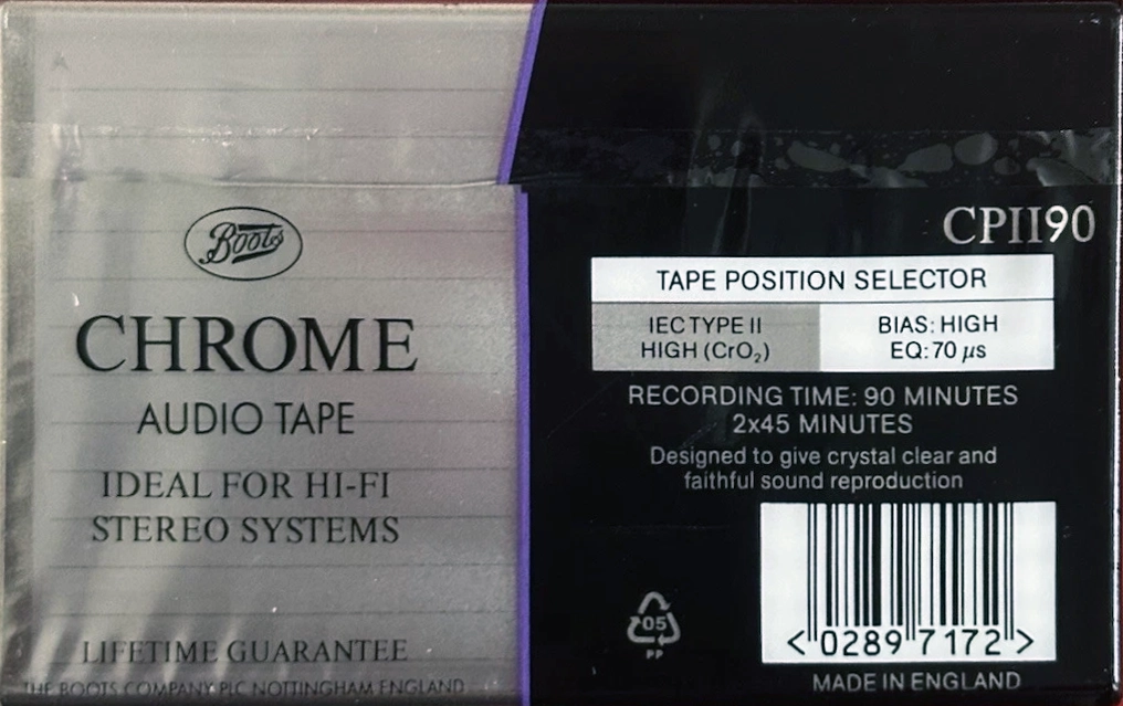 3 pack Boots / Boots Audio CPII 90 Type II Chrome 1995 UK