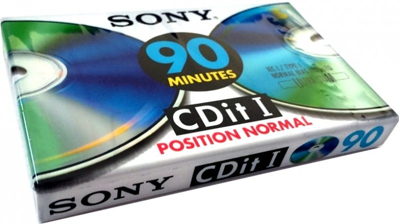 Compact Cassette Sony CDit I 90 "C-90CDIT1A" Type I Normal 1992 Europe