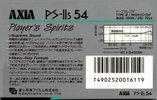 Compact Cassette AXIA PS-IIs 54 Type II Chrome 1987 Japan