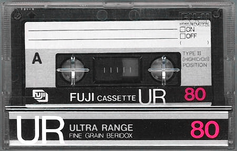 Compact Cassette Fuji UR 80 Type II Chrome 1980 Japan