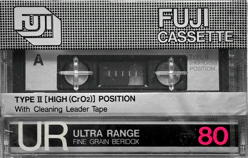 Compact Cassette Fuji UR 80 Type II Chrome 1980 Japan