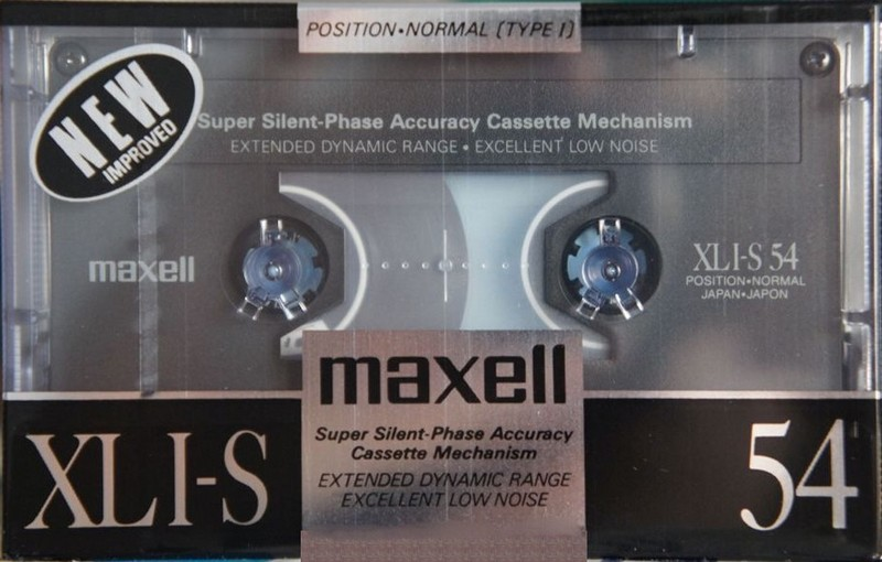 Compact Cassette Maxell XLI-S 54 Type I Normal 1988 Japan