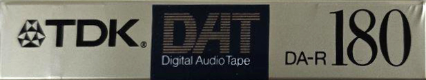 Digital Audio Tape TDK 180 "DA-R180N" Type IV Metal 1992 Japan