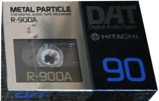Digital Audio Tape Hitachi 90 "R-90DA" Type IV Metal 1990 Japan