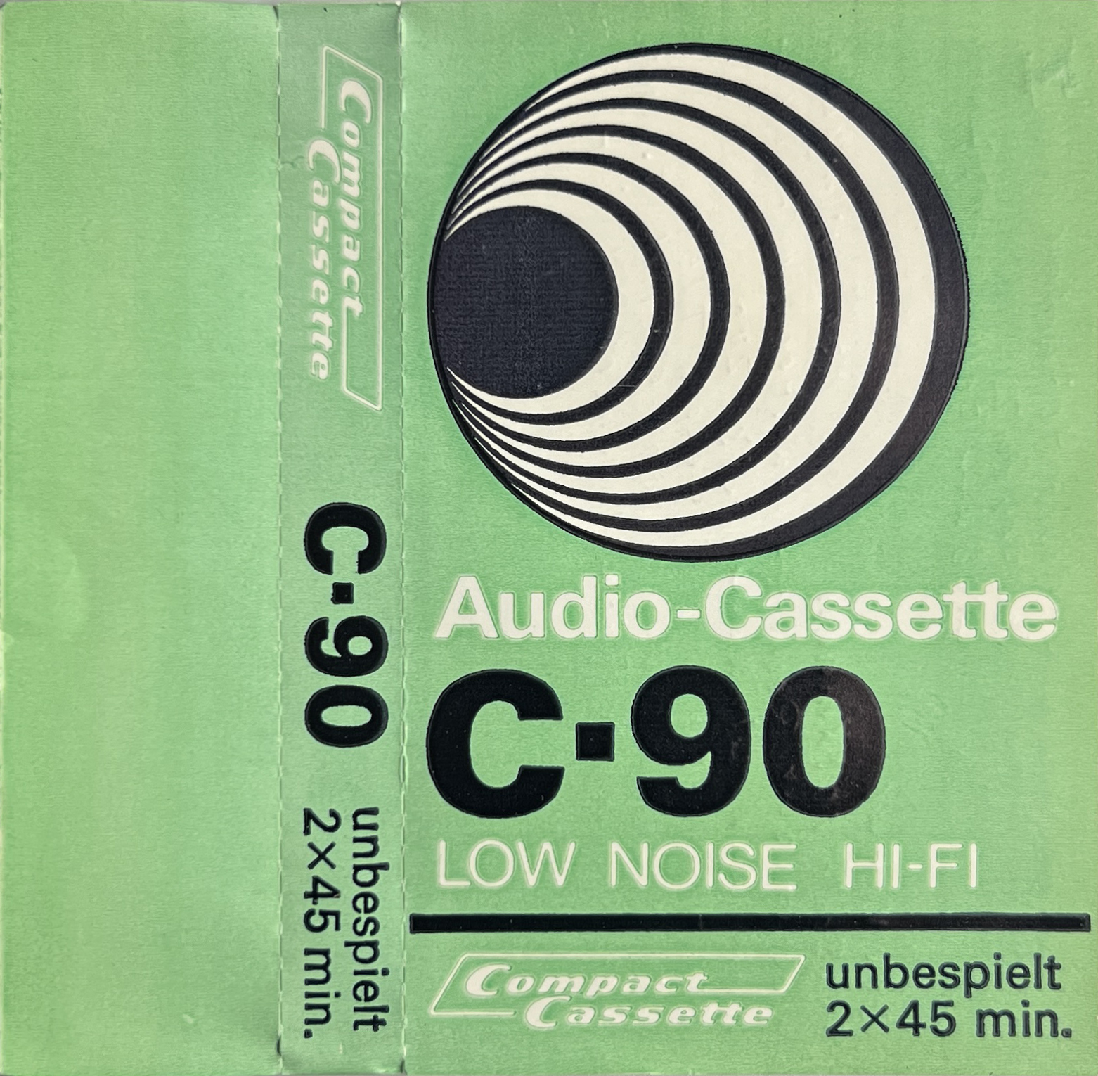 Compact Cassette Pinnacle 90 "white" Type I Normal 1977 Europe
