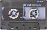 Compact Cassette Sony HF-X 54 "HF-X 54A" Type I Normal 1988 Japan