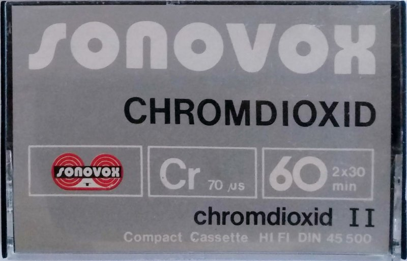 Compact Cassette Sonovox 60 Type II Chrome 1981 Portugal