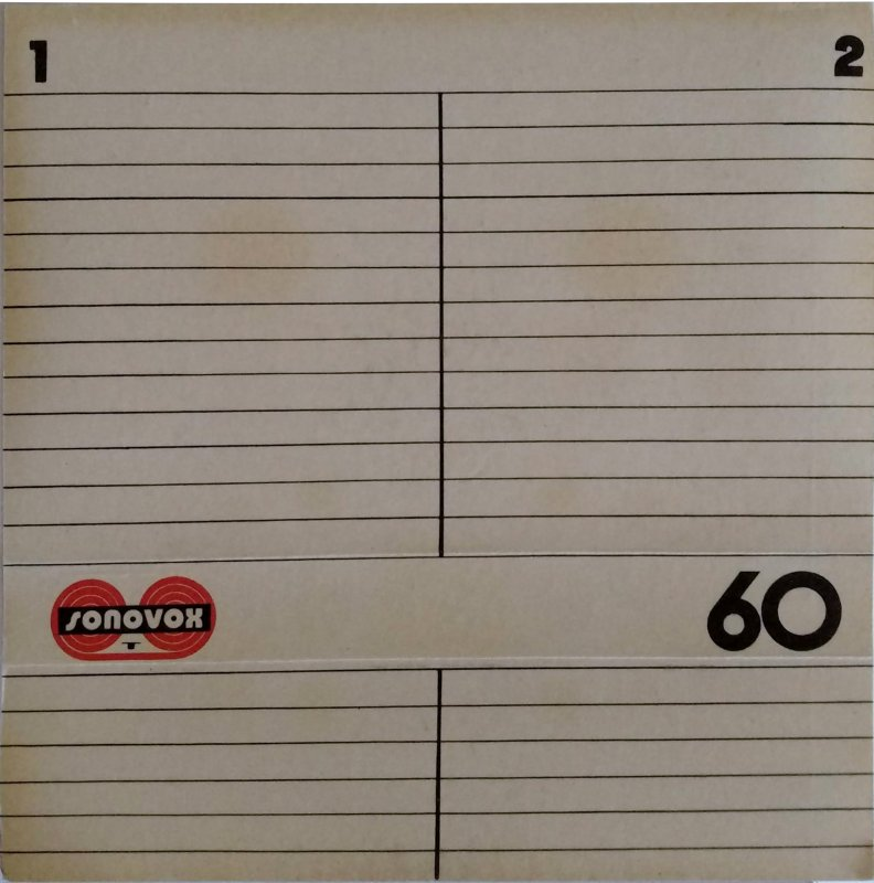 Compact Cassette Sonovox 60 Type II Chrome 1981 Portugal