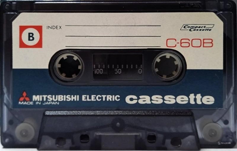 Compact Cassette Mitsubishi Electric 60 "C-60B" Type I Normal 1969 Japan