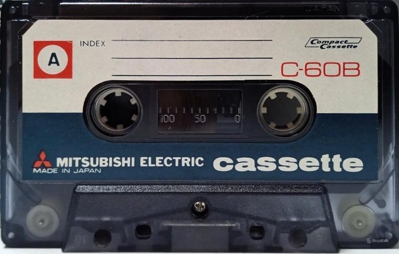 Compact Cassette Mitsubishi Electric 60 "C-60B" Type I Normal 1969 Japan