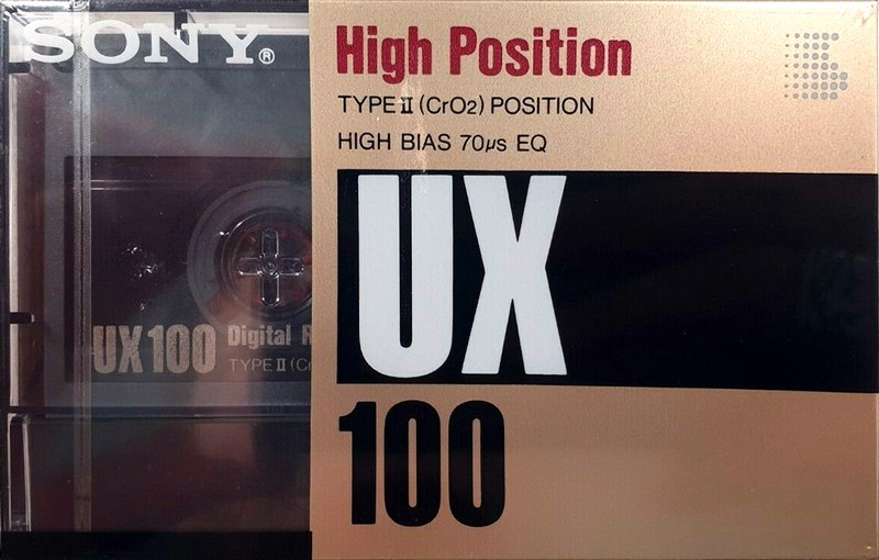 Compact Cassette Sony UX 100 Type II Chrome 1989 Japan