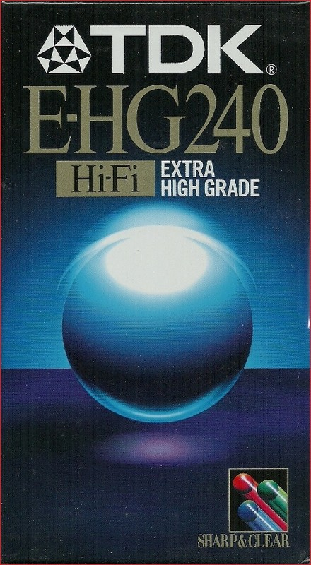 VHS, Video Home System: TDK  - E-HG 240