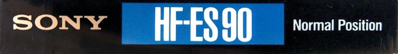 Compact Cassette Sony HF-ES 90 "HF-ES 90B" Type I Normal 1989 Japan