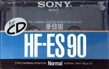 Compact Cassette Sony HF-ES 90 "HF-ES 90B" Type I Normal 1989 Japan