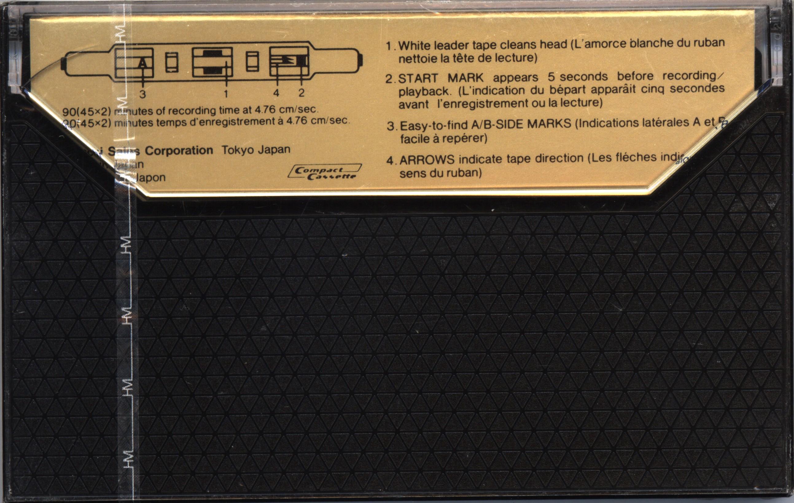 Compact Cassette Hitachi EX 90 Type II Chrome 1981 North America