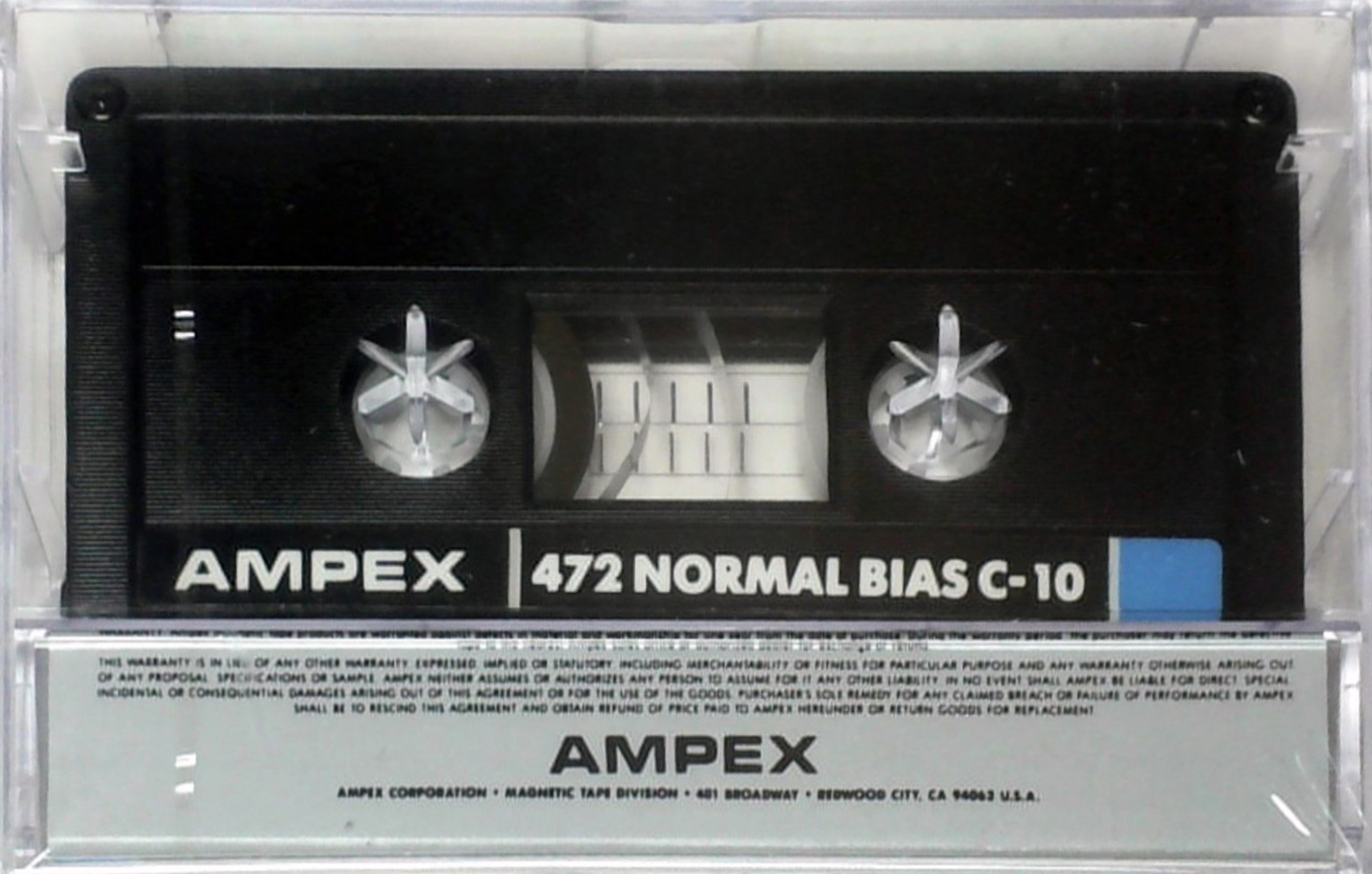 Compact Cassette Ampex 472 10 Type I Normal 1985 USA