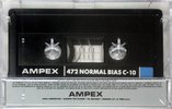 Compact Cassette Ampex 472 10 Type I Normal 1985 USA