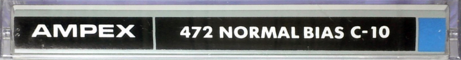 Compact Cassette Ampex 472 10 Type I Normal 1985 USA
